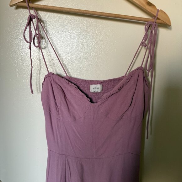 Aritzia Wilfred Fable Bustier Mini Dress In Orchid Petal US 8 - Picture 3 of 7